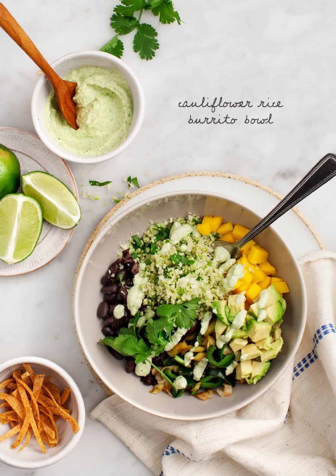Cauliflower Rice Burrito Bowl