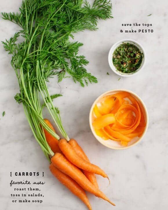 28 Seasonal Favorites + Carrot Top Pesto