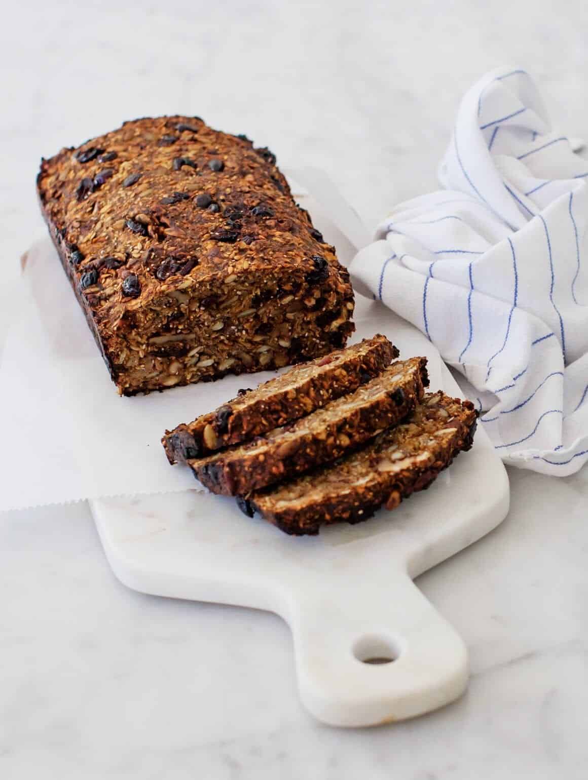 Alanna’s Pumpkin Cranberry Nut & Seed Loaf