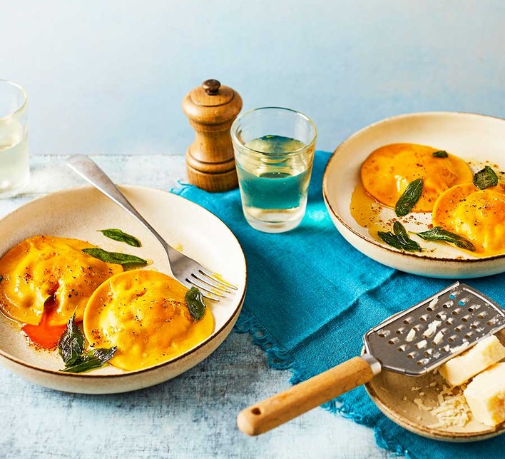 Spinach & ricotta ravioli