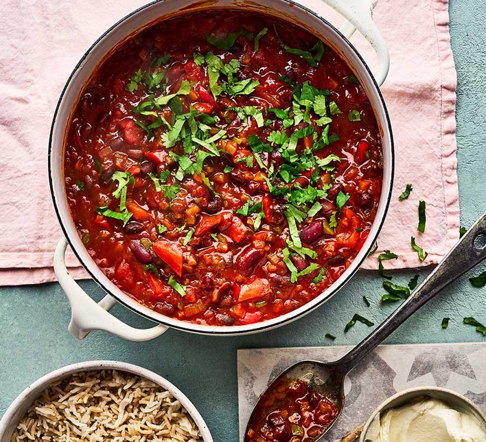 Easy vegetarian chilli