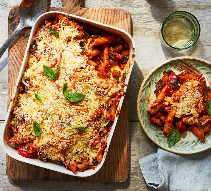 Vegetable pasta bake